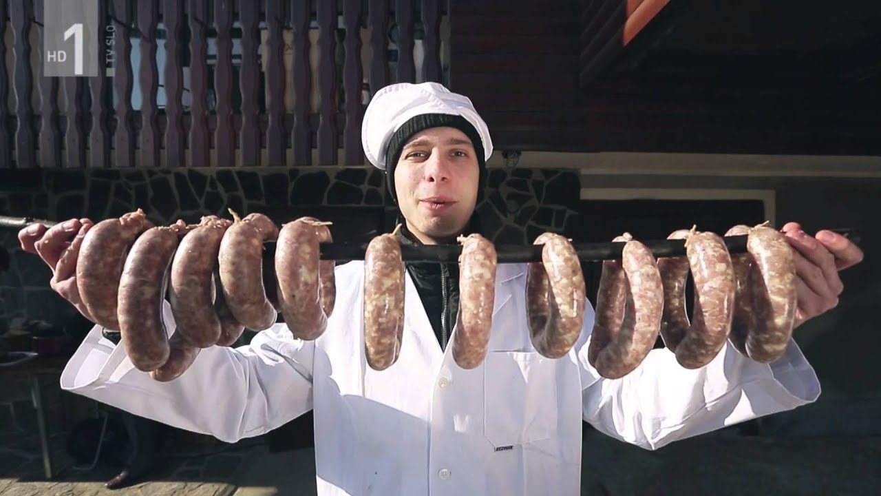 Z znanimi - delanje klobas v Novi Cerkvi (Slovenski pozdrav, 26.2.2016)