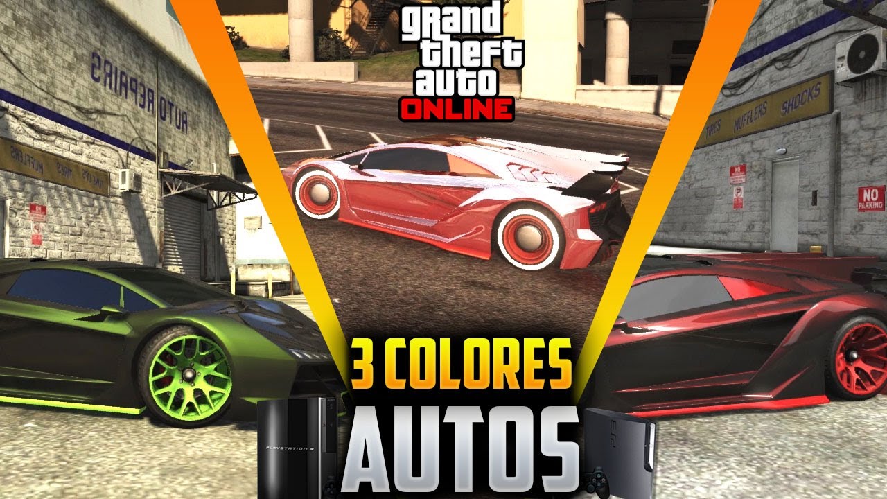 3 COLORES para AUTOS GTA 5 Online PS3 👉FACIL y RAPIDO 2020