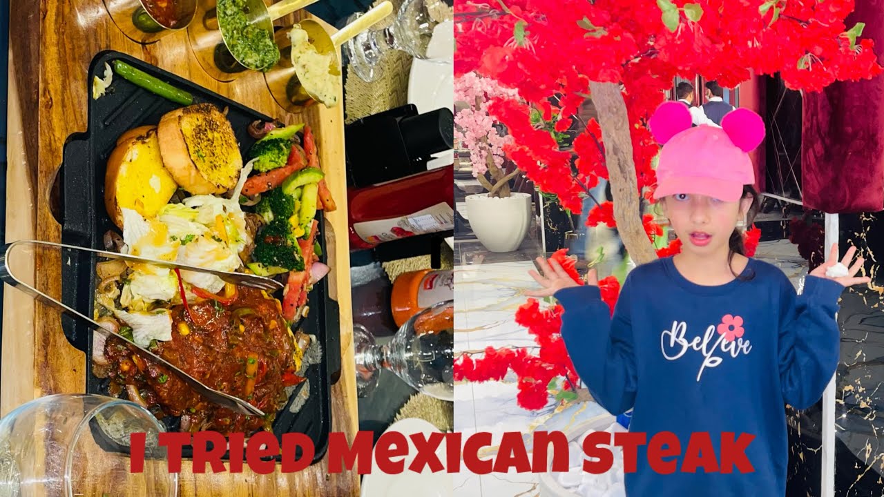 I Tried Mexican Steak 😋| First Time Watching This Beautiful Fountain View 😍
