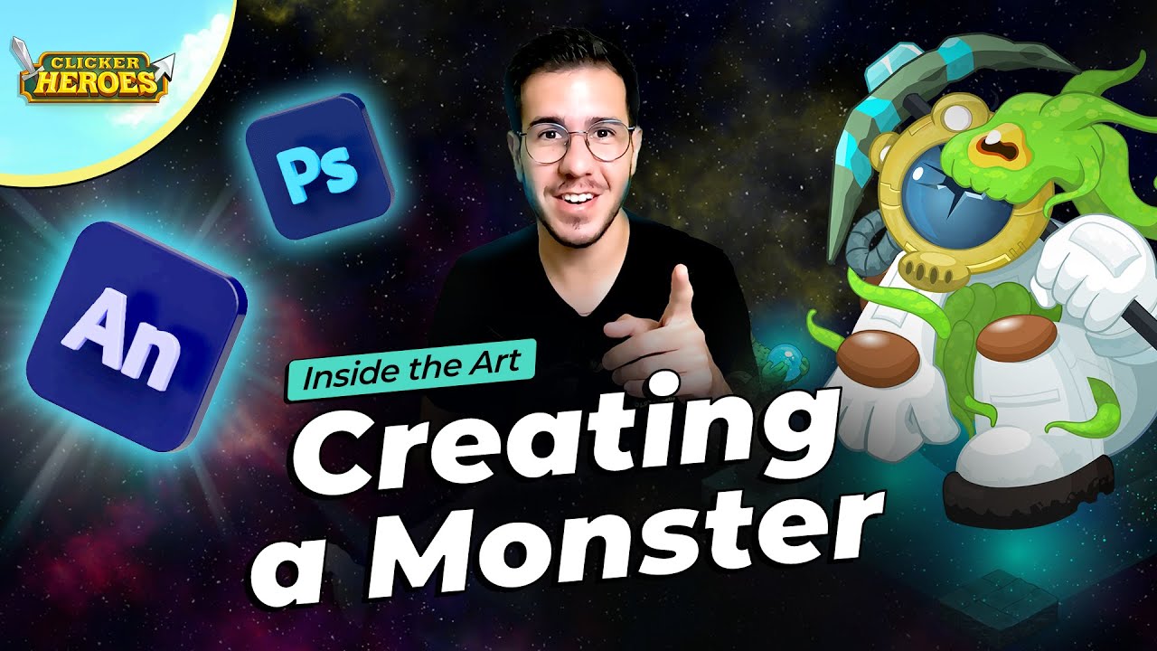 Creating a Monster for Clicker Heroes👹👽🎮 - Inside the Art of Playsaurus