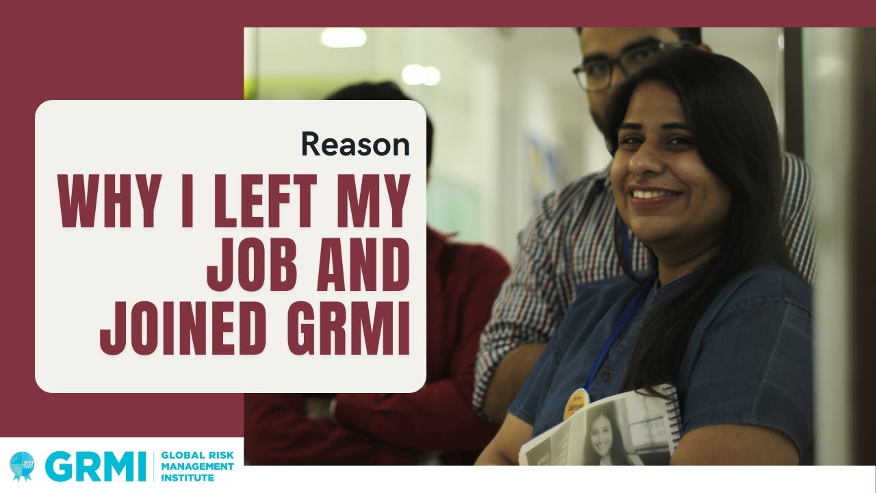 From EY to GRMI | Why joined Global Risk Management Institute