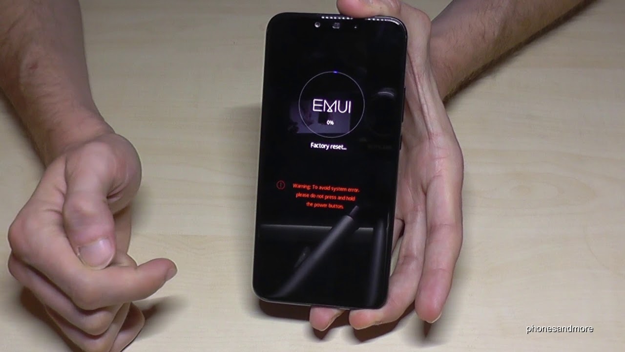 Huawei Mate 20 Lite: How to make a factory data reset (hardreset) with the buttons?