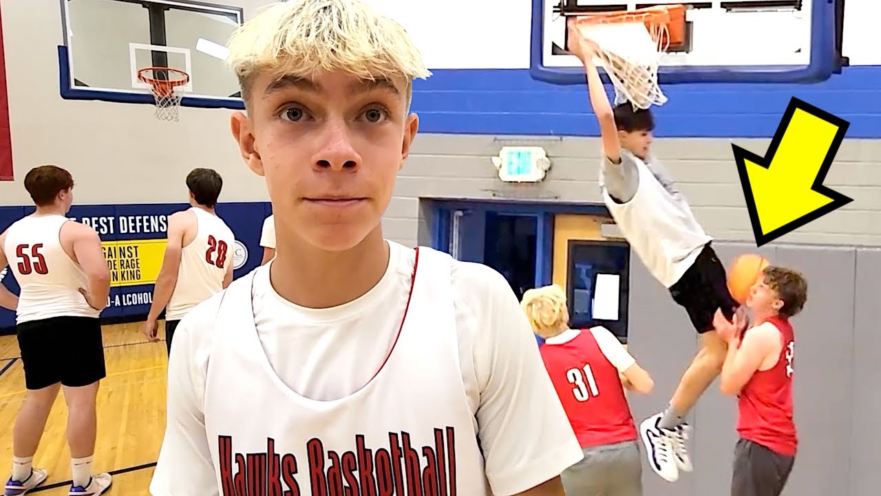 DUNK IN THE FACE at BASKETBALL TOURNAMENT as a JUNIOR in HIGH SCHOOL! 🏀