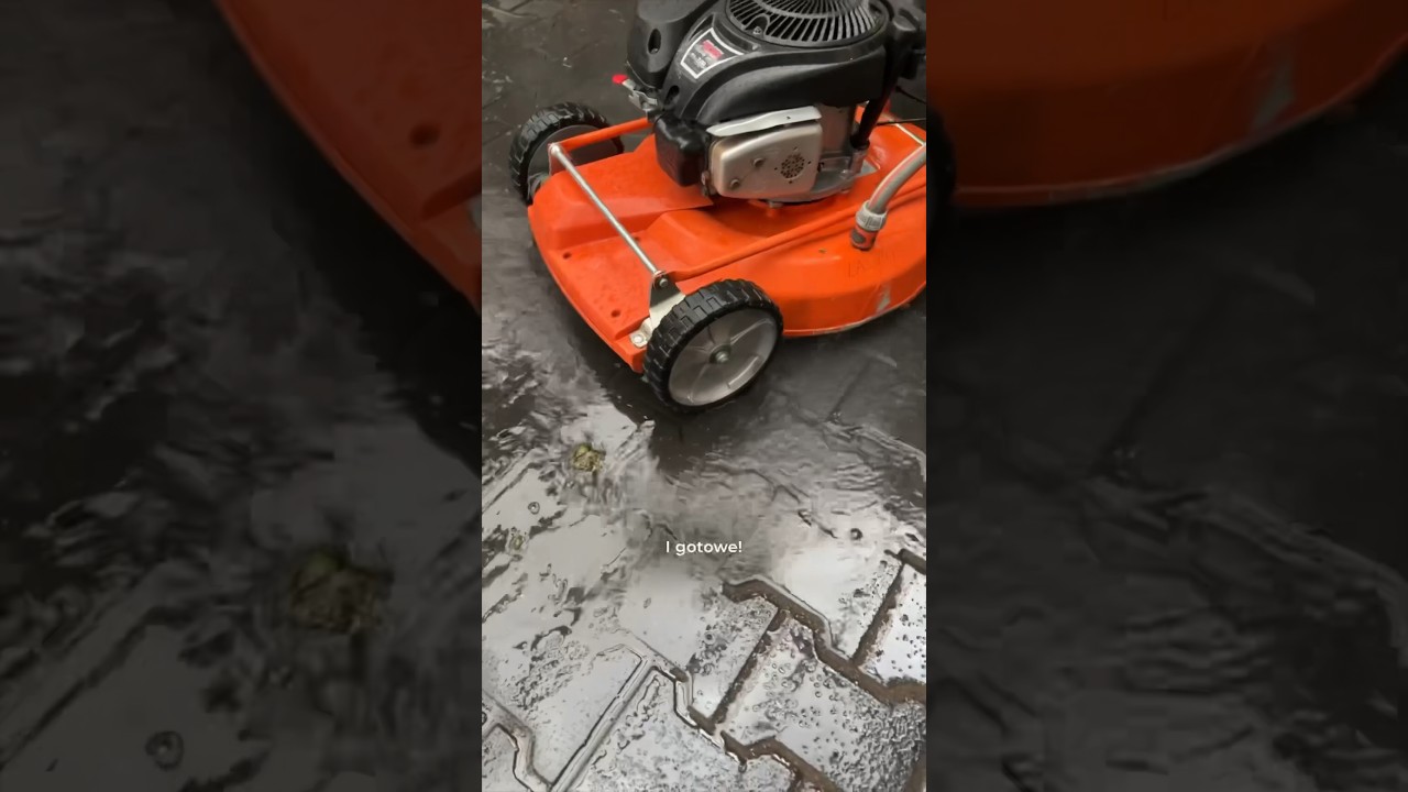 TIP z kosiarką 🔥 #kosiarka #czyszczenie #mycie #diy #tutorial #zr&oacute;btosam #lasogrod #husqvarna
