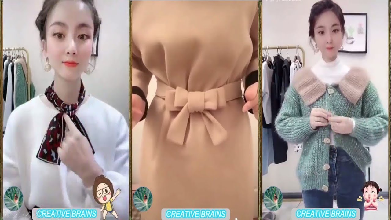 10 Cool Ways to Tie Your Clothes||Best Tips & Tricks To Know Your Clothes||Creative Brains