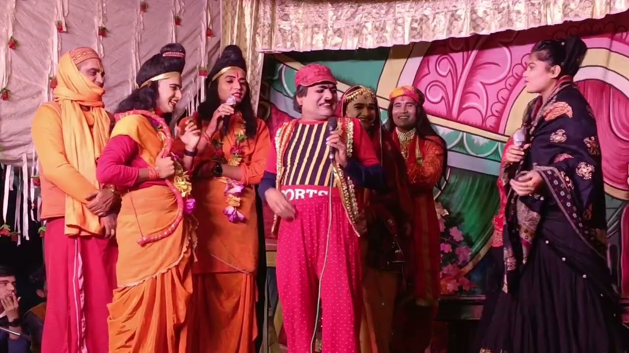 पुरवासी में पिंटू मिश्रा जी द्वारा धमाकेदार कॉमेडी रामलीला प्रोग्राम