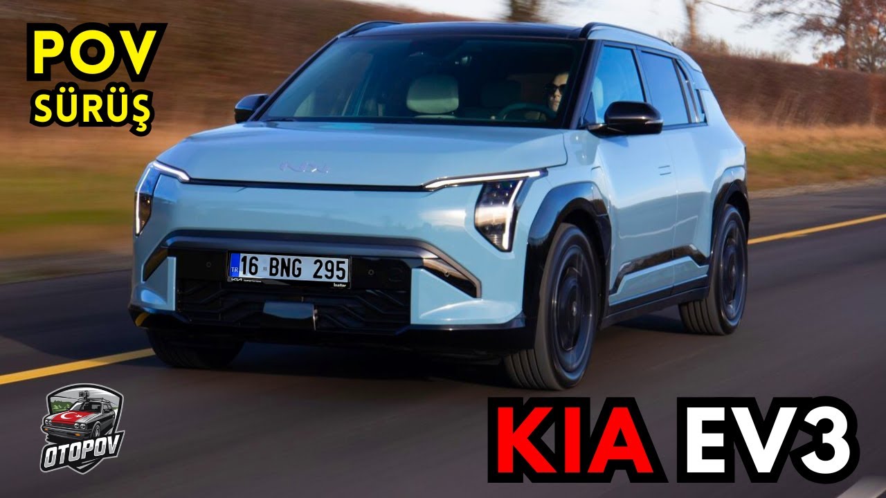 Kia EV3 GT-Line Detaylı İnceleme ve POV Sürüş | Uzun Menzil, Hesaplı Elektrikli Araba | 4K