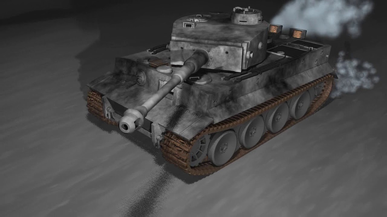 Maya 3D animation Tiger tank