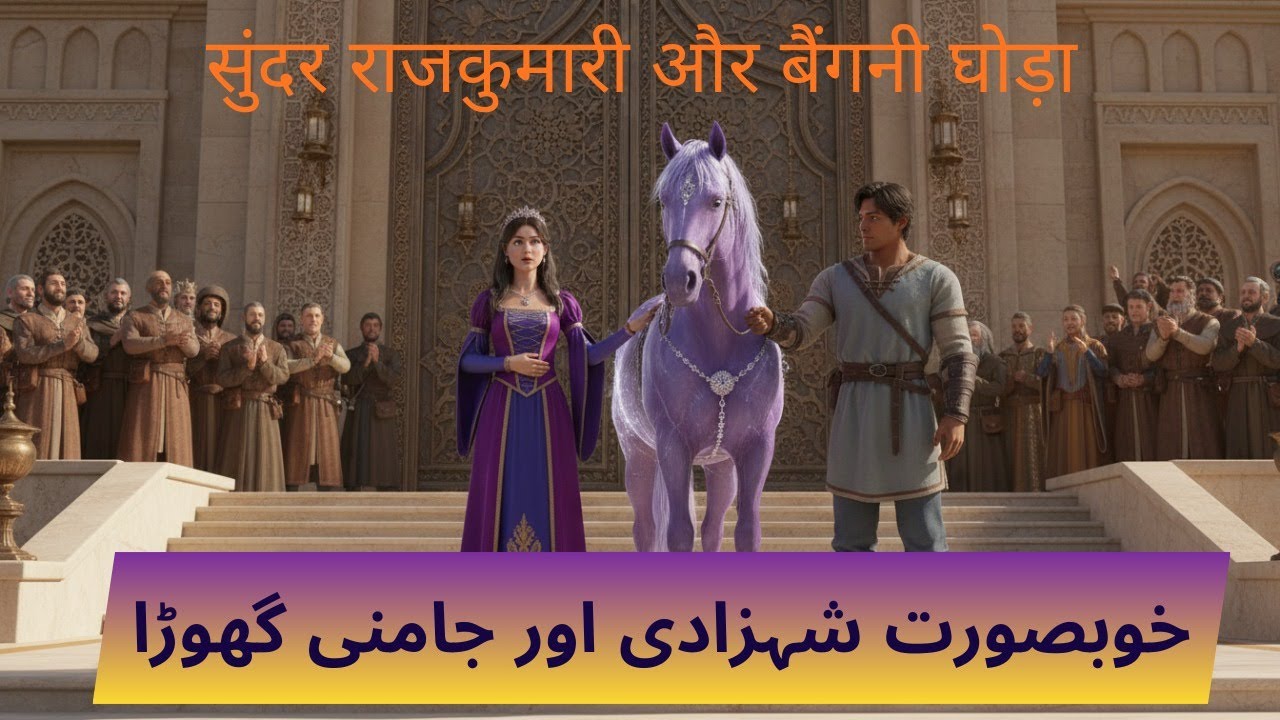 Beautiful Princess and the Purple Horse  خوبصورت شہزادی اور جامنی گھوڑا