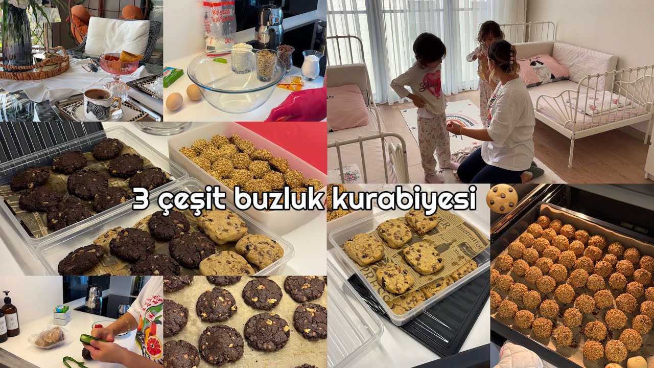 3 ÇEŞİT BUZLUK KURABİYESİ|SONUNDA BULDM|ARKADAŞM KAHVYE|UĞRADI|STARBUCKS KURABİYESİ|SUSAMLI KURABİYE