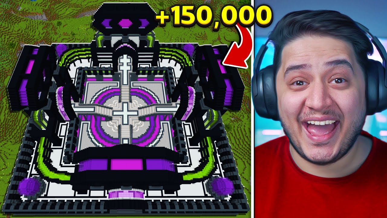 حولت المنطقة الجديدة الى مبنى عملاق من المستقبل !🔥 في ماينكرو !😱 MineCrew ! #19