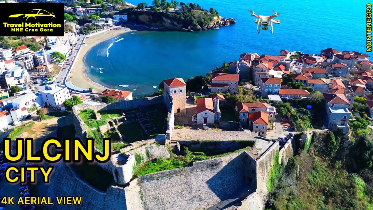 ULCINJ GRAD Snimak Dronom Novembar 2023 - ULCINJ CITY [4K Aerial View] MNE Crna Gora