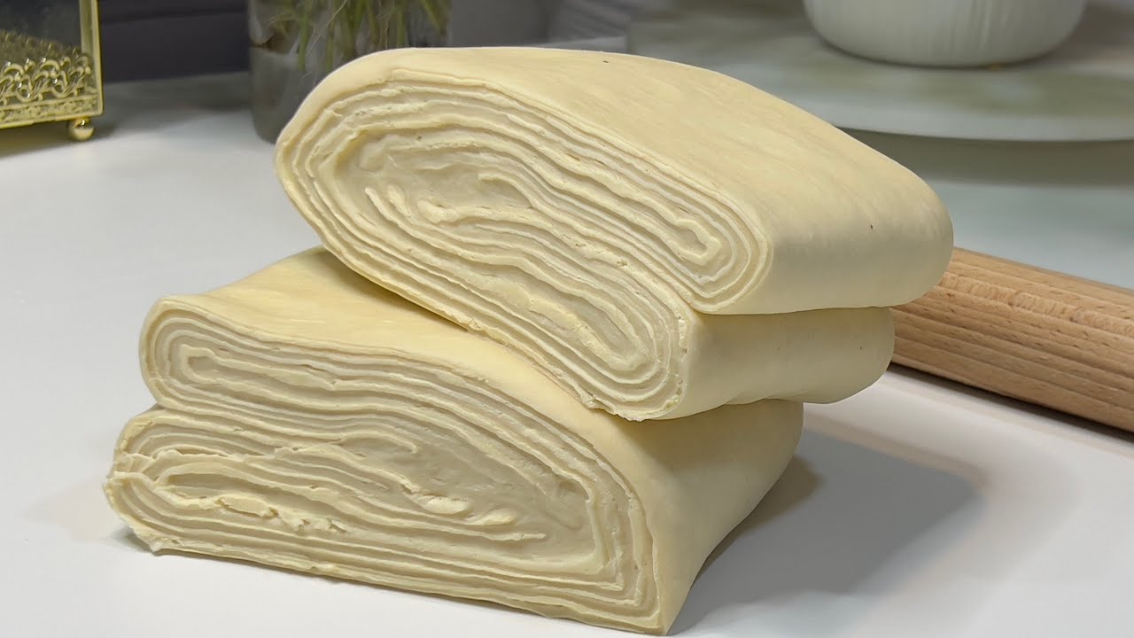 جربت معاكم العجين المورق متع 10 دق   للشهر الفضيل 🌙⭐️❤️ pâte feuilletée