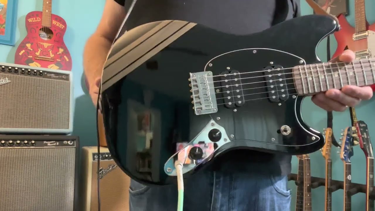 A great first guitar? Squier Mustang HH Shoreline Gold Demo @MikeFromNashville
