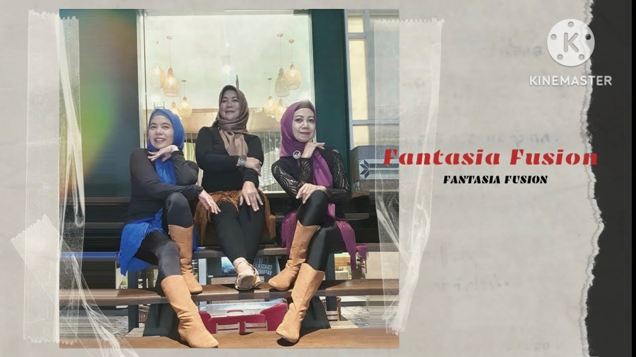 FANTASIA FUSION - Line Dance (Chorr. by Shane McKeever & Fred Whitehouse) Demo by Inez, Yunis, Iis.