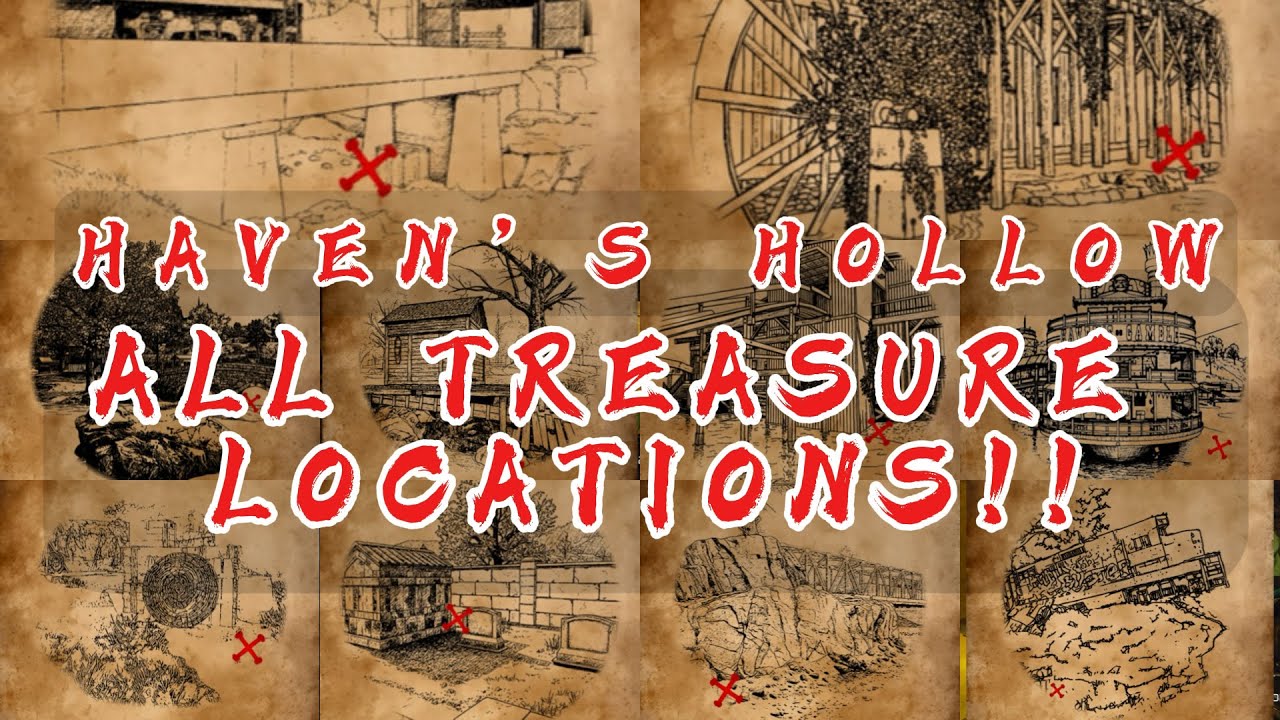 ALL * SECRET * TREASURE LOCATIONS in HAVEN'S HOLLOW BO7 WARZONE !!!