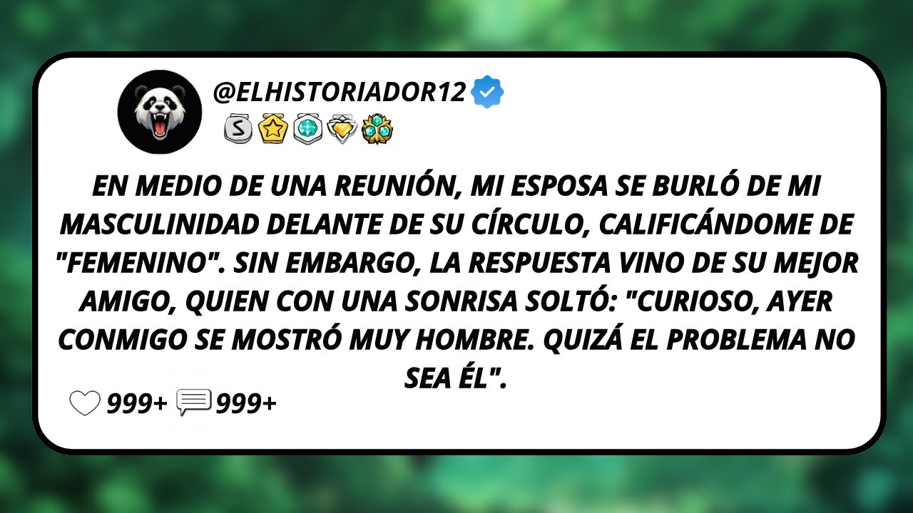 En Medio De Una Reunión, Mi Esposa Se Burló De Mi Masculinidad Delante De Su Círculo...