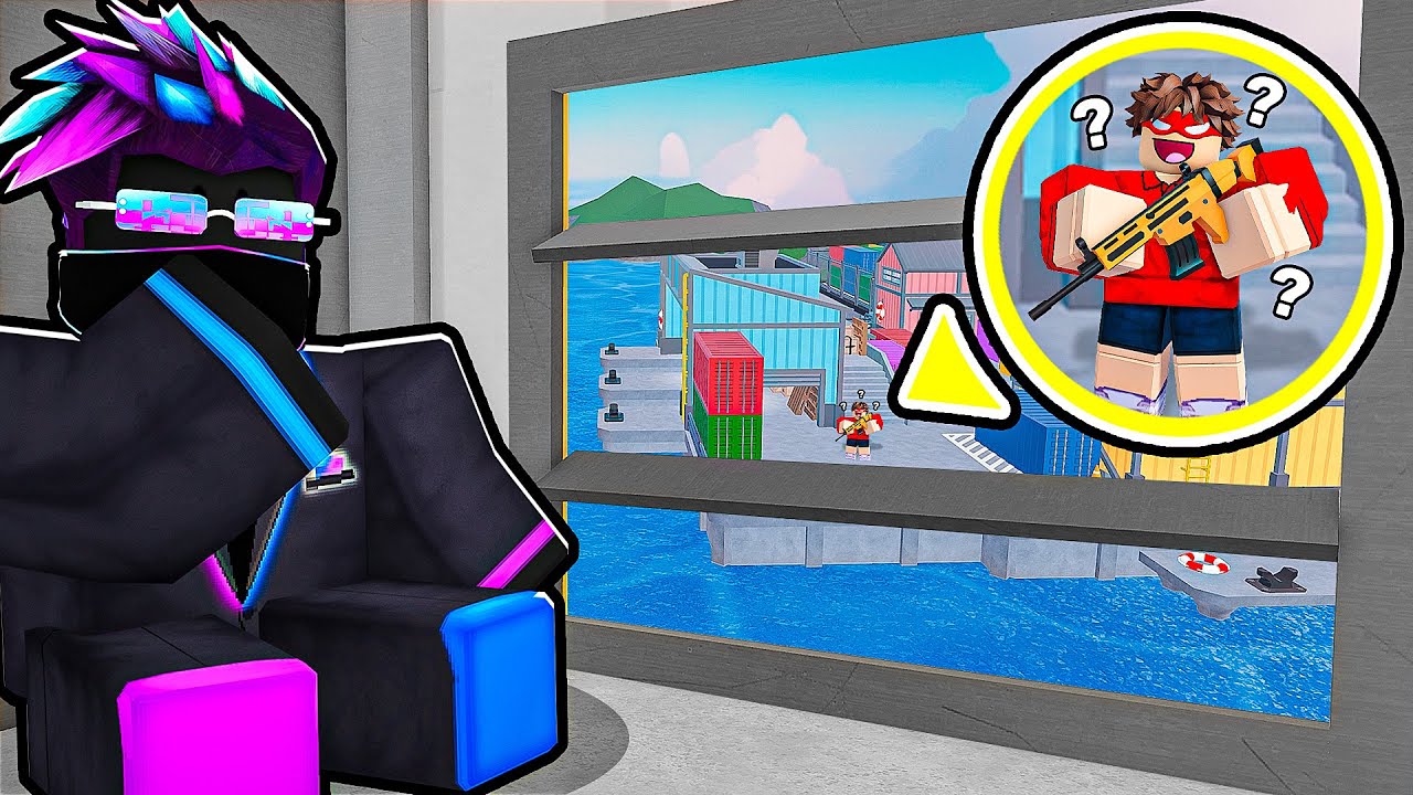 Trolling my friends by HIDING OUTSIDE THE MAP in Roblox Rivals!