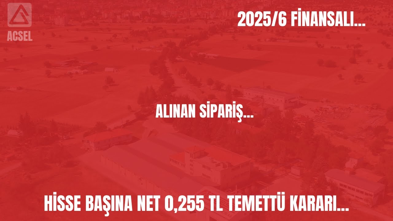 HİSSE BAŞINA NET 0,255 TL TEMETT&Uuml; KARARI ALDI..ACISELSAN ACIPAYAM SEL&Uuml;LOZ'U KONUŞALIM | #ACSEL