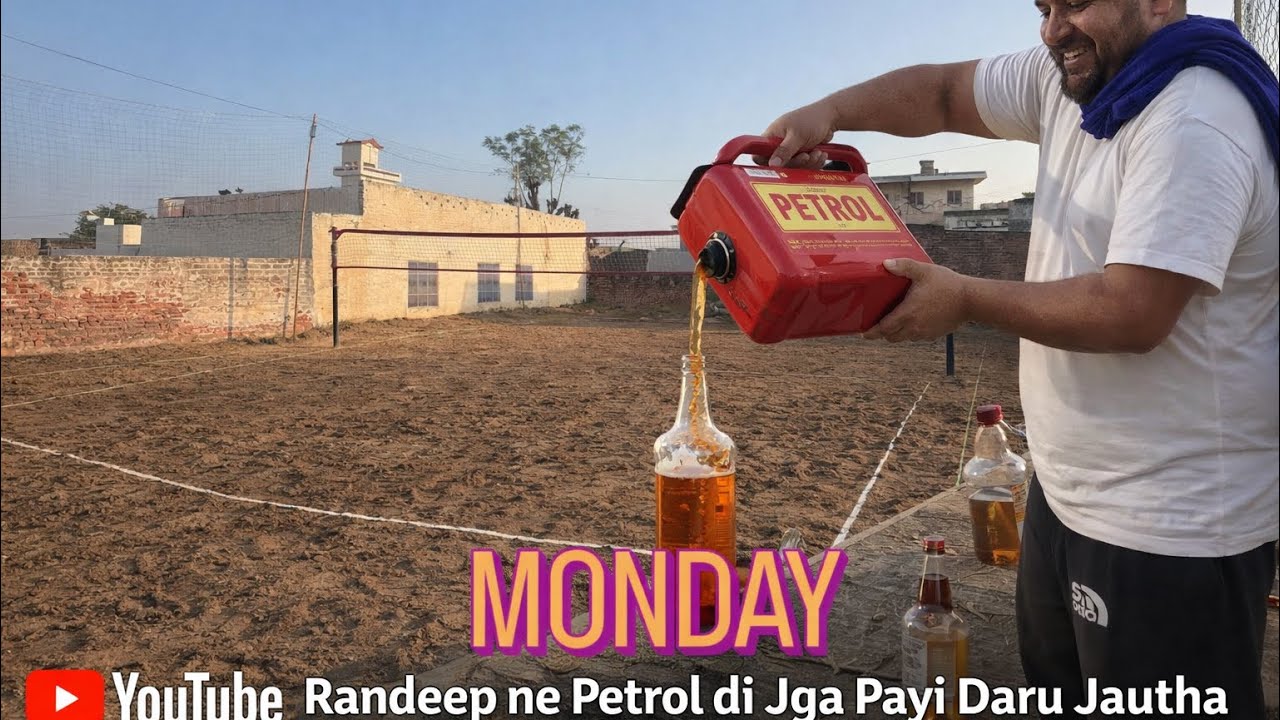 Randeep Ne Petrol Di Jaga Payi Daru 😂🍾 | Volleyball Ground Monday Scene || 