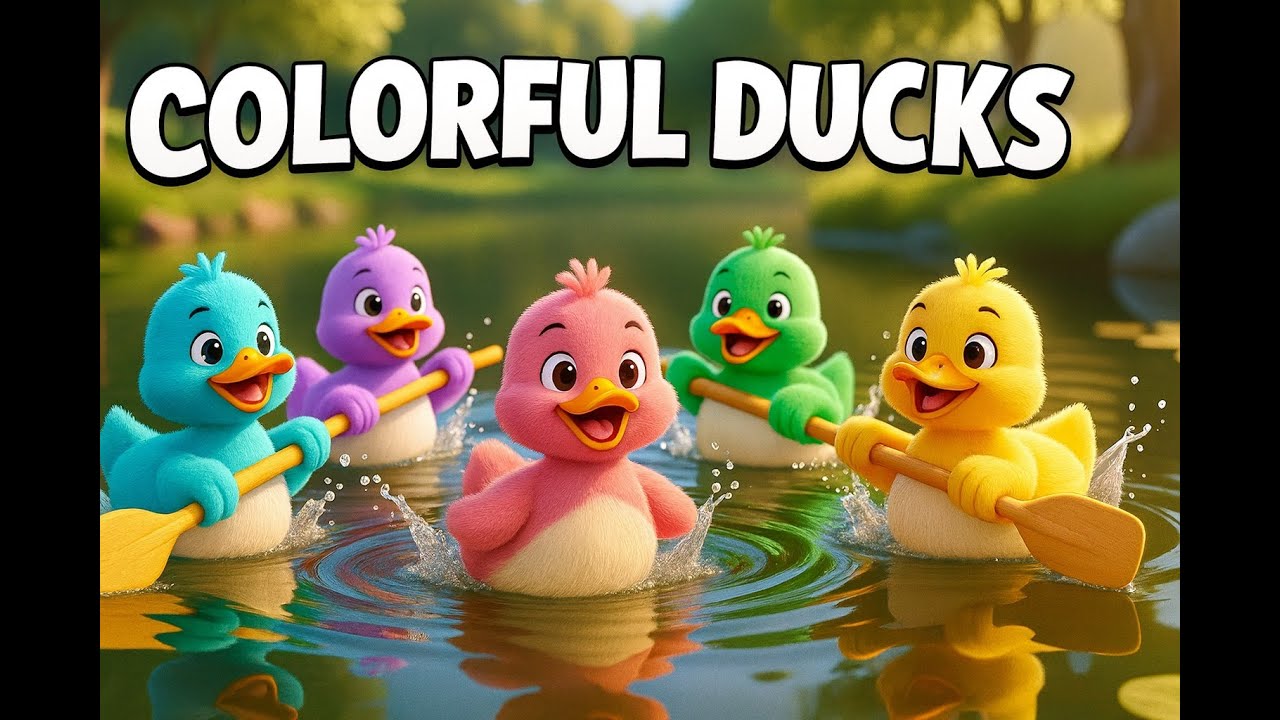 வண்ண வண்ண வாத்துகள்,Vanna Vanna Vaathugal,Colorful Duck Song for Kids,Tamil Rhymes, “Quack Quack!”