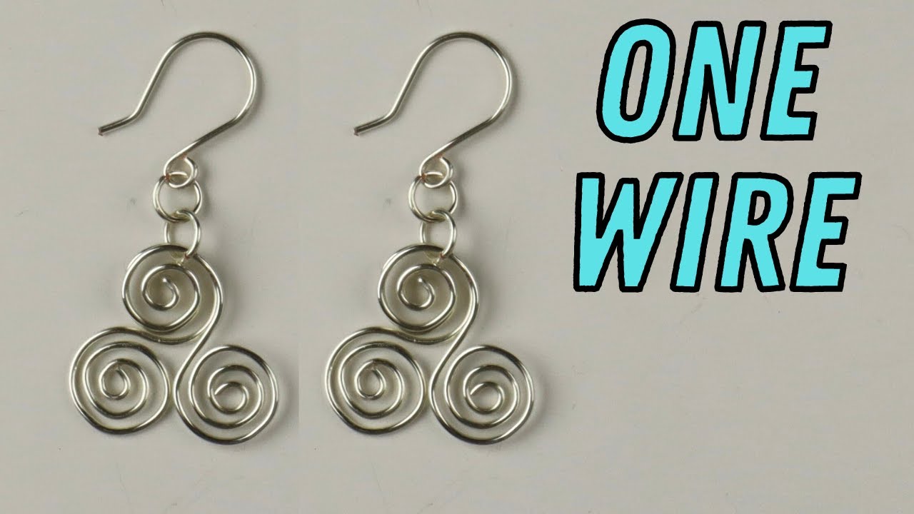 Artistic Wire Triskelion Earrings Tutorial