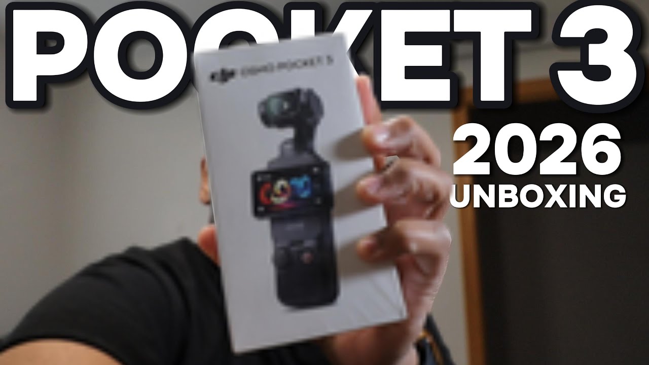 2026 DJI Osmo Pocket 3 Unboxing - Pocket 3 Vlogging Camera - Content Creator Camera