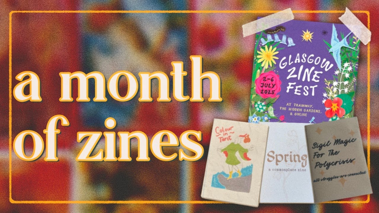 huge zine haul! | International Zine Month 2025, Glasgow Zine Fair + my mini zines | Sapling Tarot