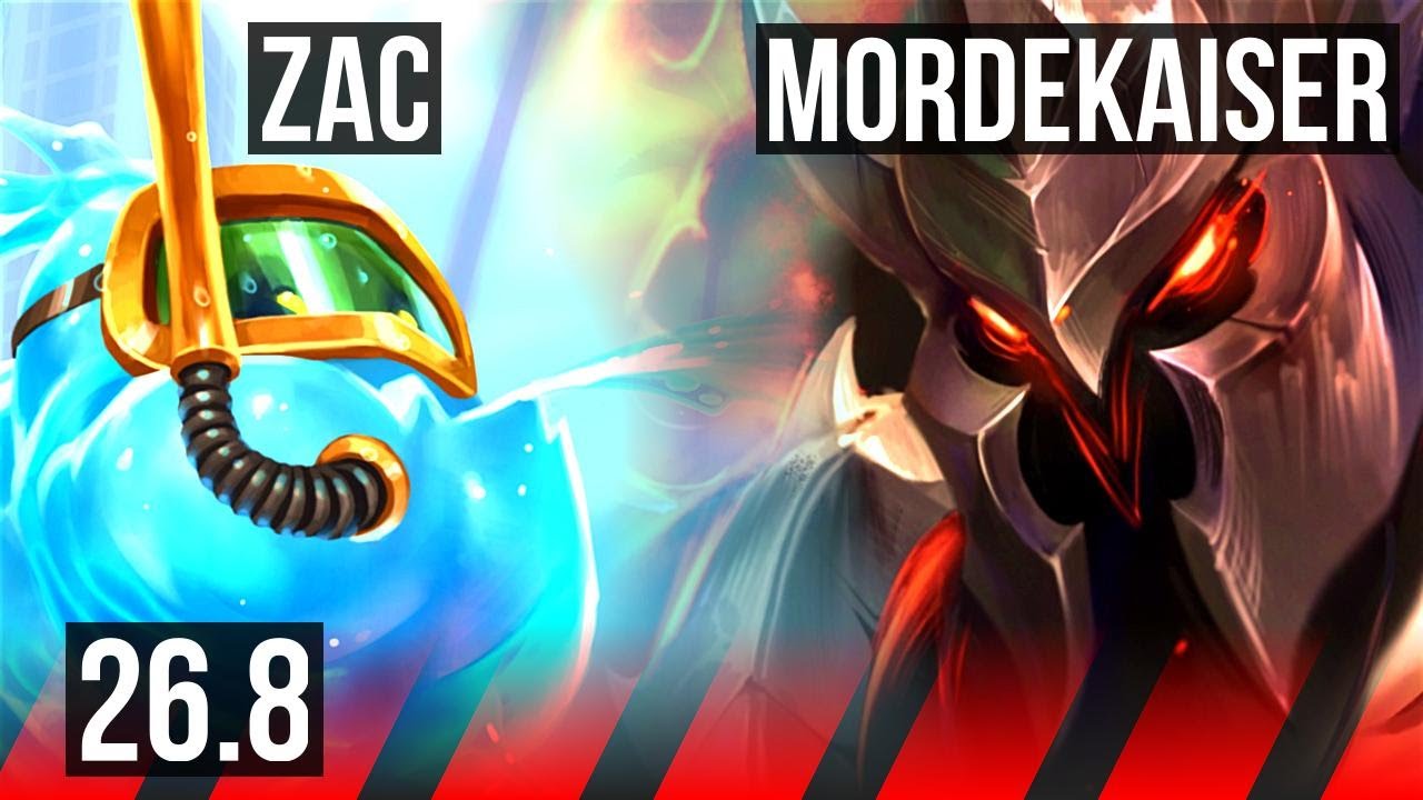 ZAC vs MORDEKAISER (TOP) | KR Master | 26.8