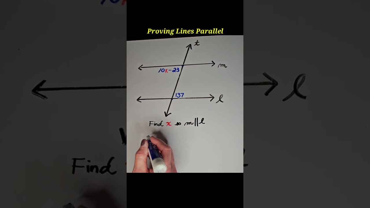 Proving Lines Parallel  - Samples