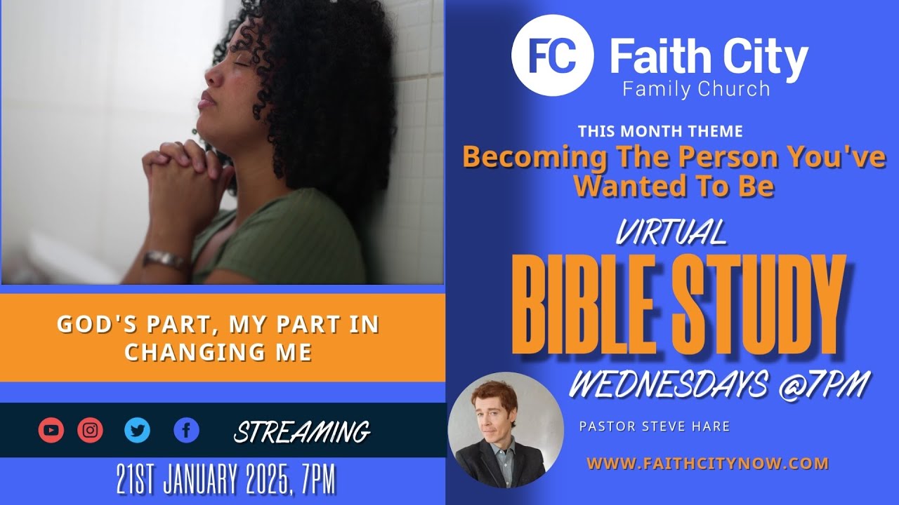 Faith City Family Church Virtual Bible Study January 21st, 2026 at 7pm.