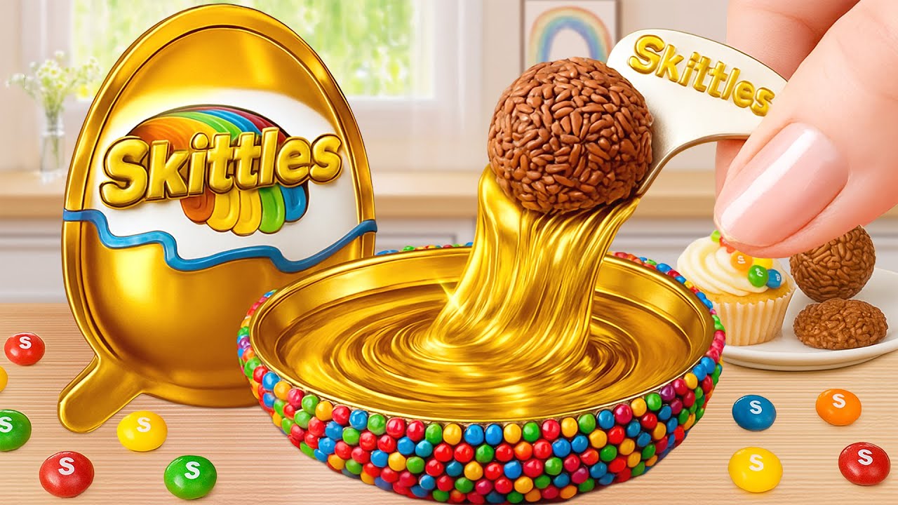 🍫Satisfying Baking Miniature SKITTLES Chocolate Cake 🍫 Best Of Dessert Making 🍰 Wonder Cake