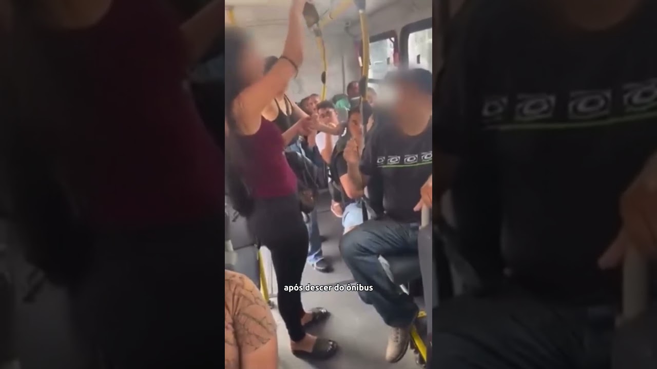 MULHER FILMA ASS&Eacute;DIO EM &Ocirc;NIBUS | #shorts