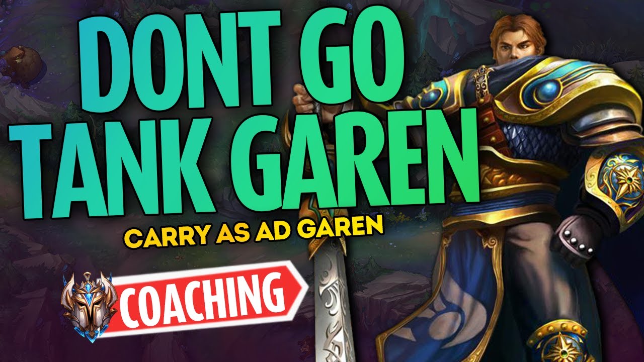 Why you NEVER go tank Garen.. This build is perfect for SoloQ - Challenger LoL Coaching