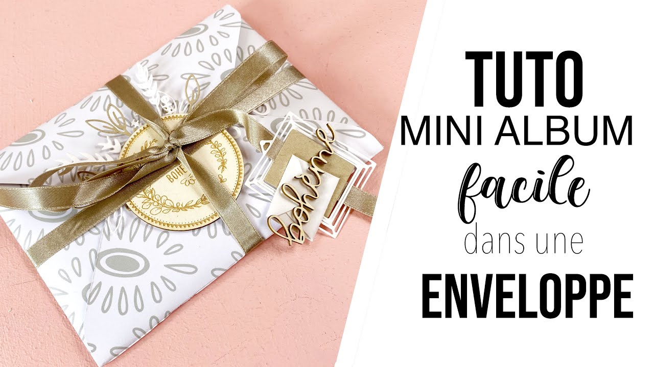 SCRAPBOOKING {TUTO} un MINI ALBUM FACILE dans une seule ENVELOPPE I LYDILLE I