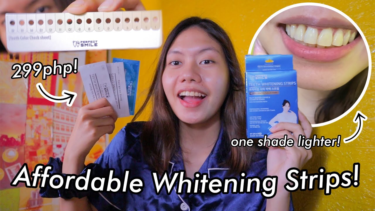 Using PERFECT SMILE WHITENING STRIPS for 7 DAYS *may crack sa ngipin ko* + My Dental Hygiene Routine