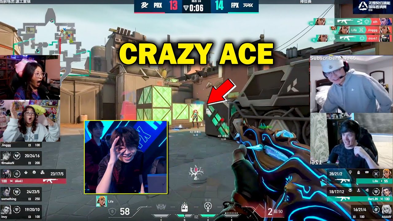 Streamers React to FPX Life&rsquo;s INSANE Game-Winning ACE vs PRX in Valorant Radiant Invitational