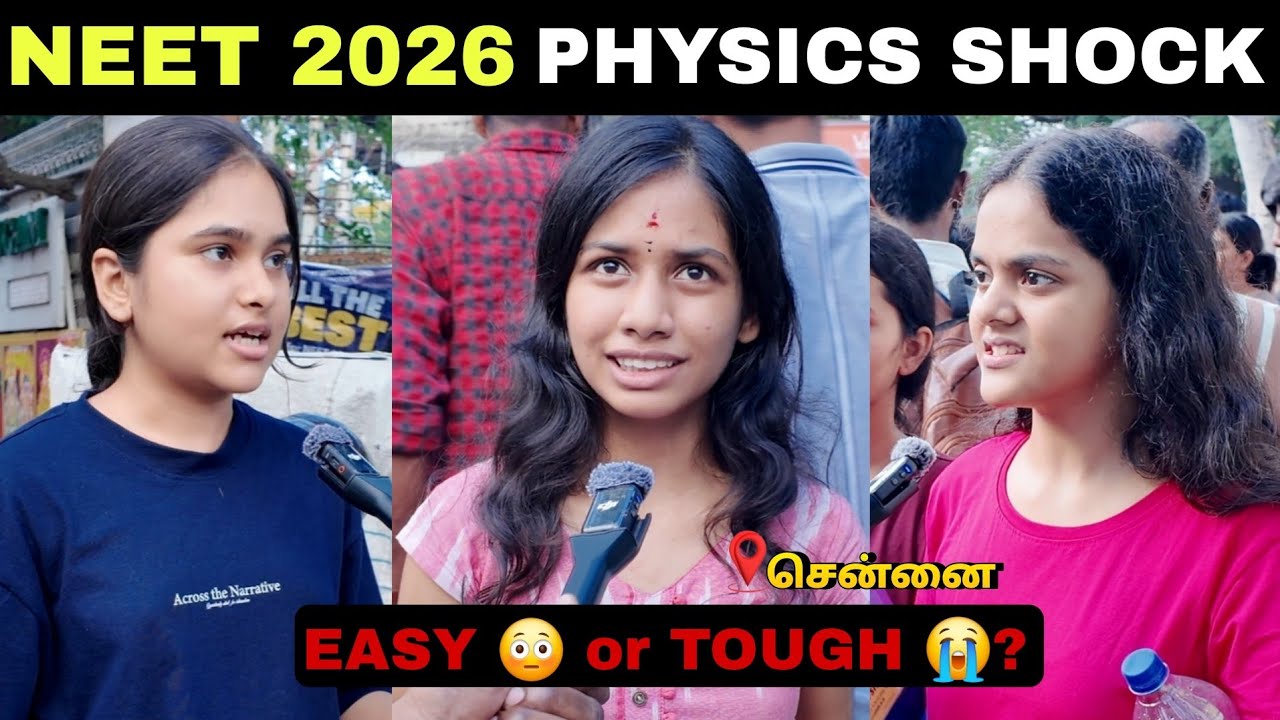 NEET 2026 Students Reaction 🤯 Tough Physics? Paper Analysis - Tamil 