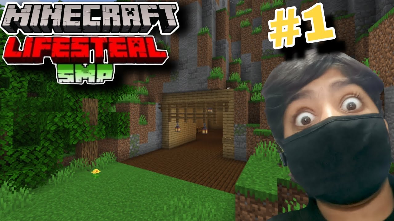 Making cave base in Minecraft lifesteal smp 