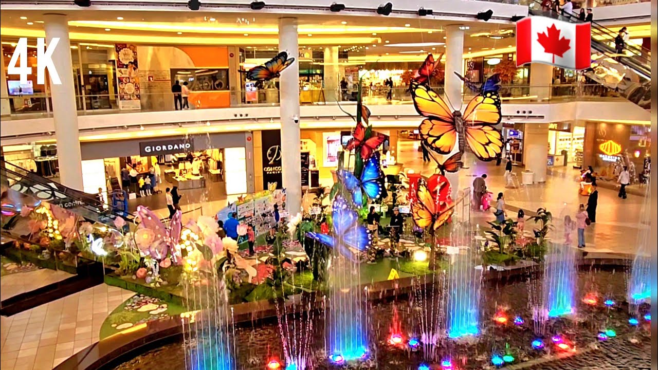🇨🇦 [4K]🌻⚘️🦋 Aberdeen Centre's  Holiday Butterfly & Flower Wonderland, Richmond BC, Canada