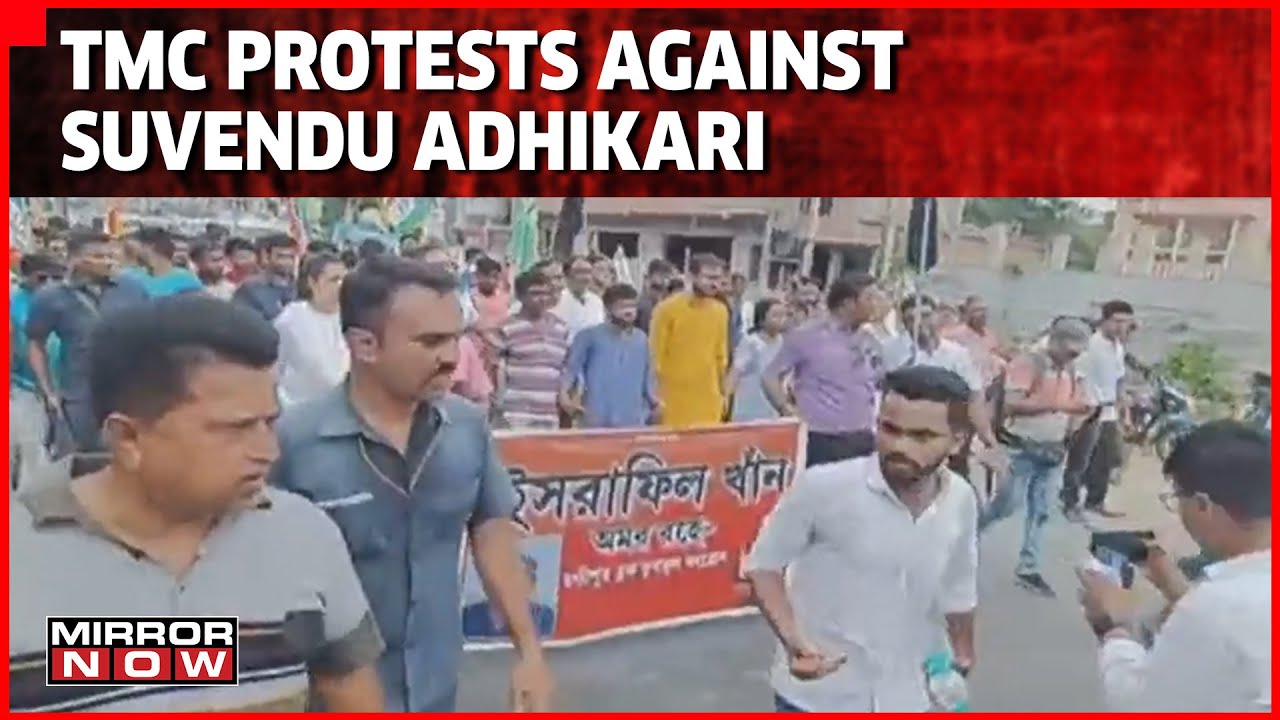 TMC Stages Protest & Accuses Suvendu Adhikari&rsquo;s Convoy For Death Of Youth In Road Accident
