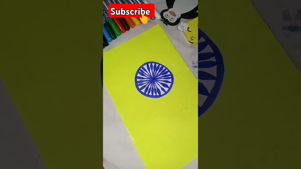drawing Ashok Chakra perfectly 🇮🇳 