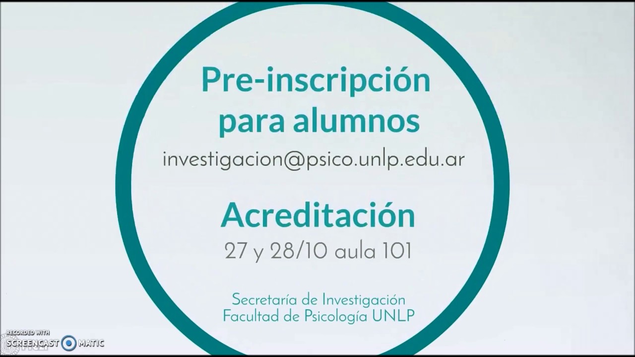 Relatos de Becarios en 5º Jornadas de Investigación - Psicología UNLP