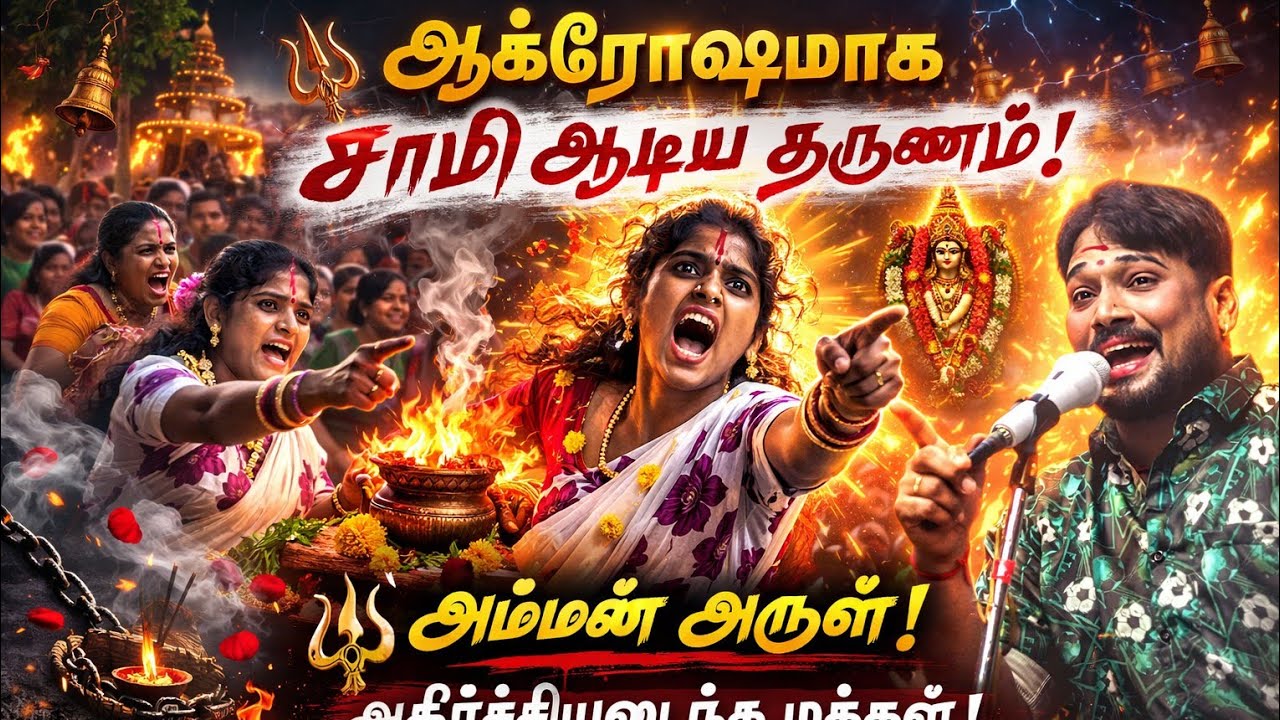 ஆக்ரோசமாக சாமி ஆடிய பெண்கள் || தங்க நல்ல புடி அருவா பாடல் Mkr சாமி அழைப்பு பாடல்/ இடையமேலூர் நாடகம் 