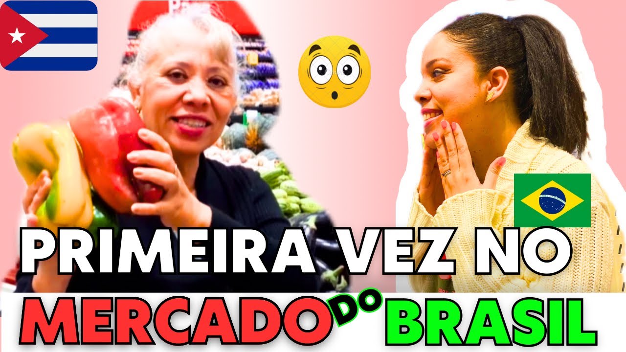 CUBANA fica IMPRESSIONADA no MERCADO em BRASIL. Mãe FELIZ filha feliz #lulunobrasil #lululacubana