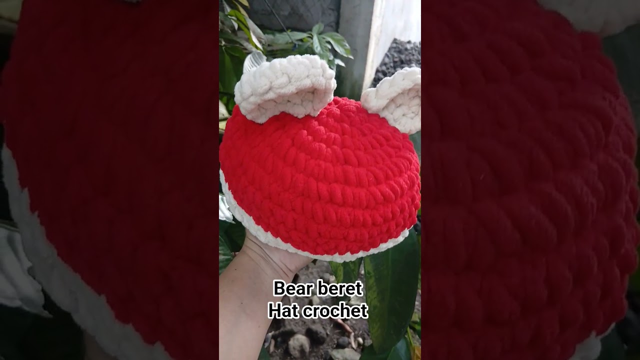My bear beret hat crochet