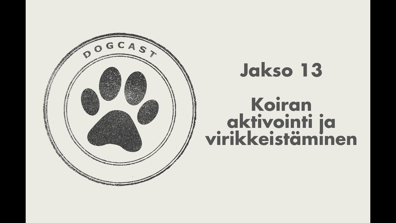 Dogcast jakso 13: Koiran aktivointi ja virikkeistäminen