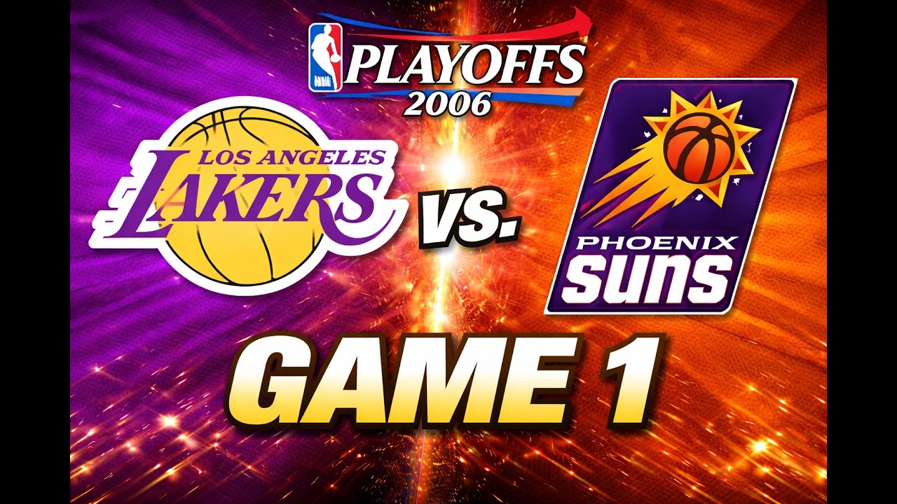 NBA PlayOffs 2006 Rd1 Los Angeles Lakers vs. Phoenix Suns Game 1 Kobe Bryant Full game