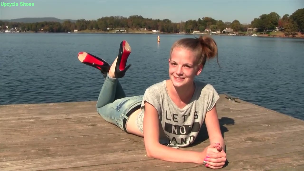 Upcycle Shoes: Modelling with Nikki in Christian Louboutin high heels