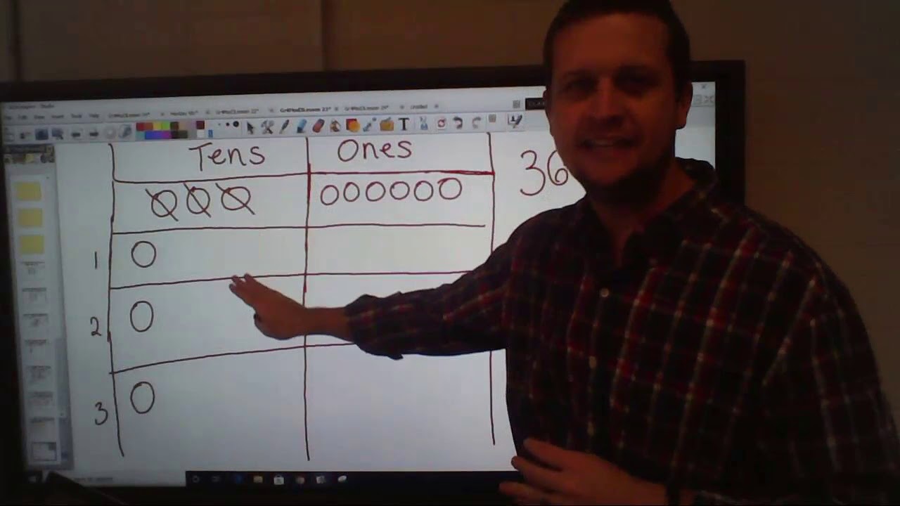 Division using Place Value Disks